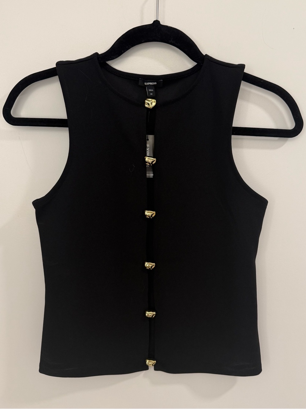 NWT Express Black & Gold Top